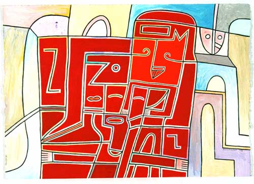 Cat in Red, 1998