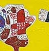 Characters on the Inside of Yellow and Plane (detail)